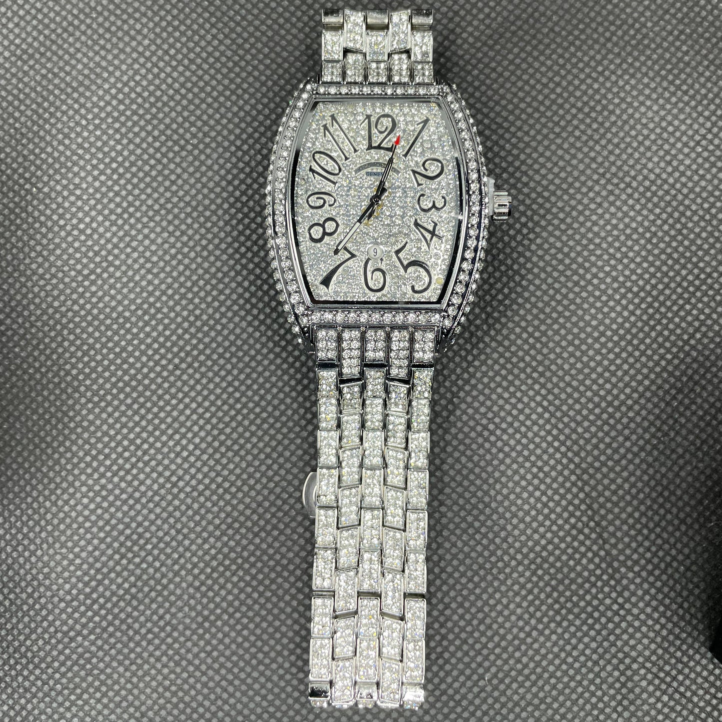 Franck Muller Vanguard Silver Diamond Edition Watch