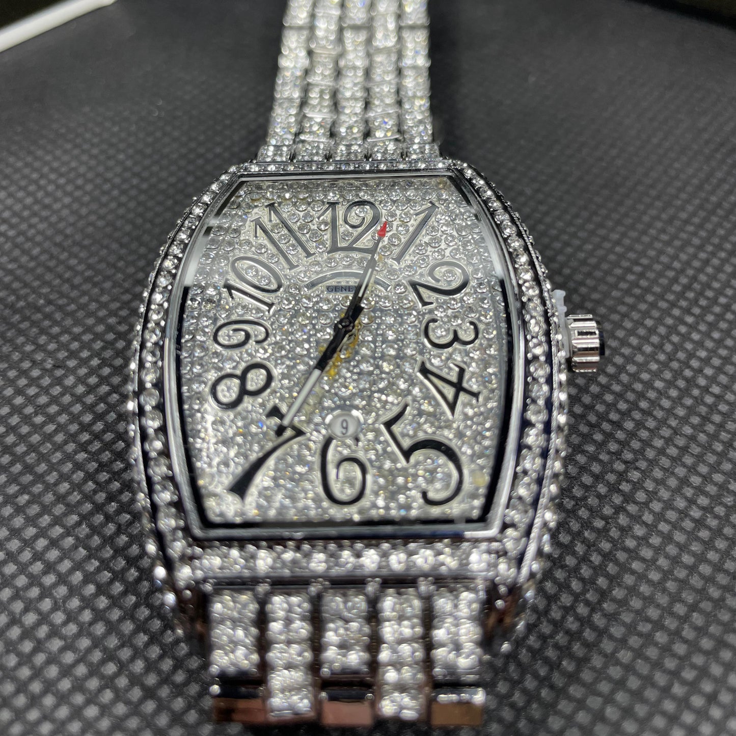 Franck Muller Vanguard Silver Diamond Edition Watch