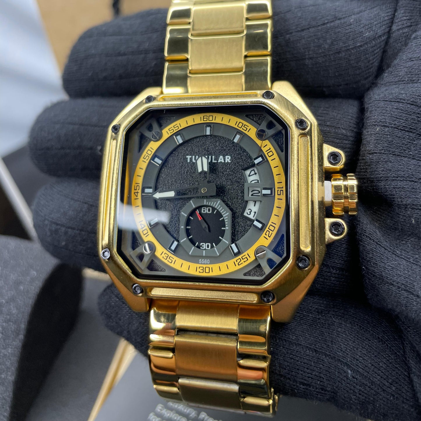 Titan (X) GOLD Tubular DS-D – Square Iconic Edition Watch