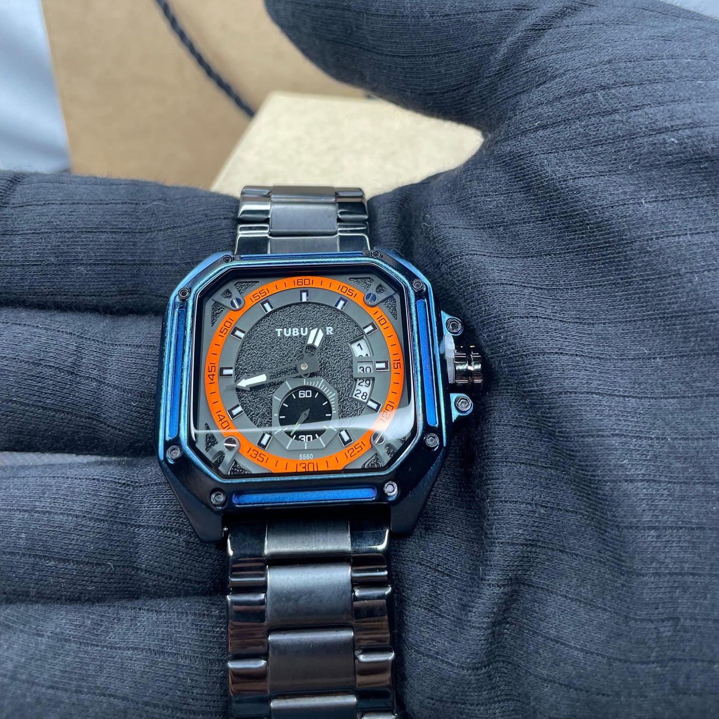 Titan (X) BLUE Tubular DS-D – Square Iconic Edition Watch