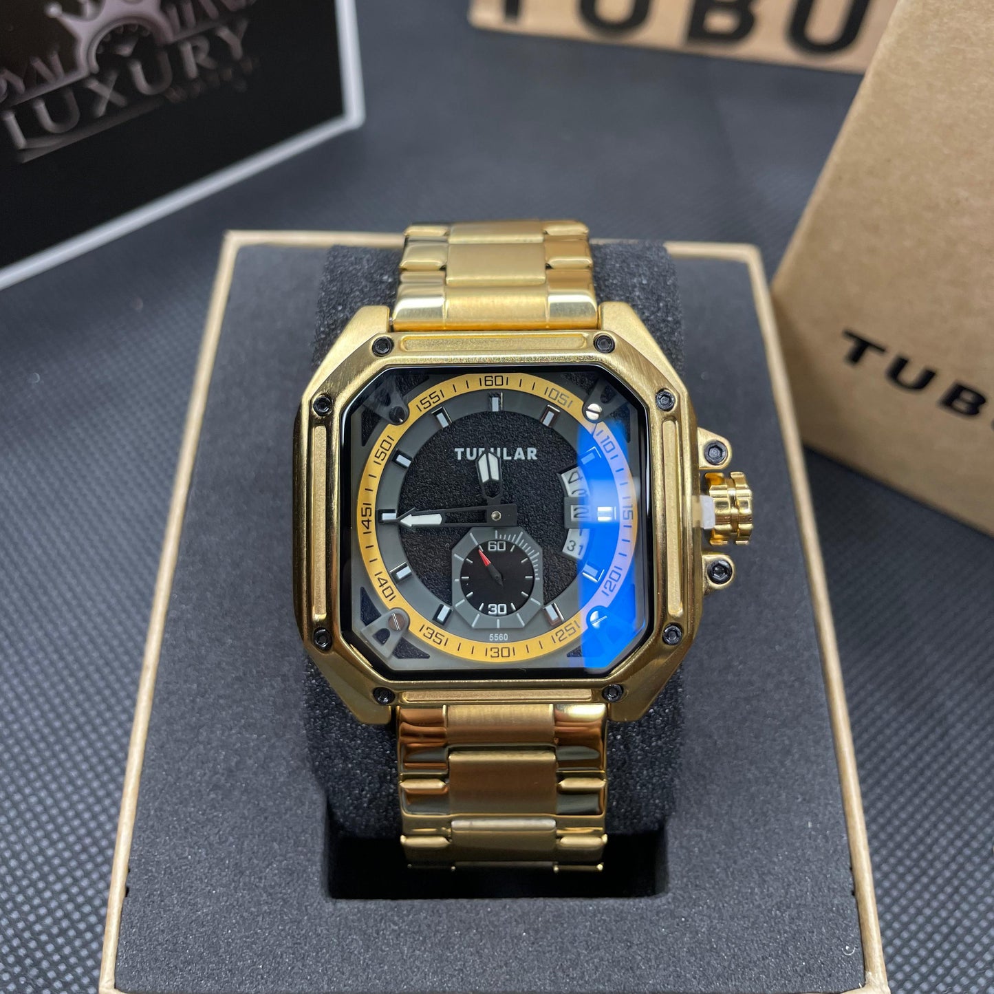Titan (X) GOLD Tubular DS-D – Square Iconic Edition Watch