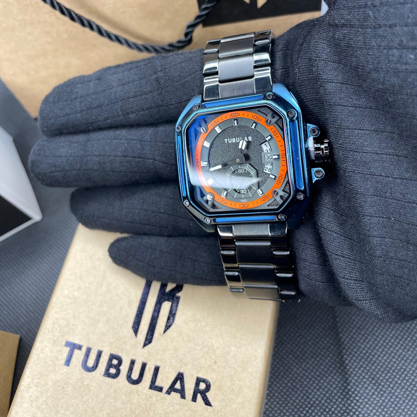 Titan (X) BLUE Tubular DS-D – Square Iconic Edition Watch