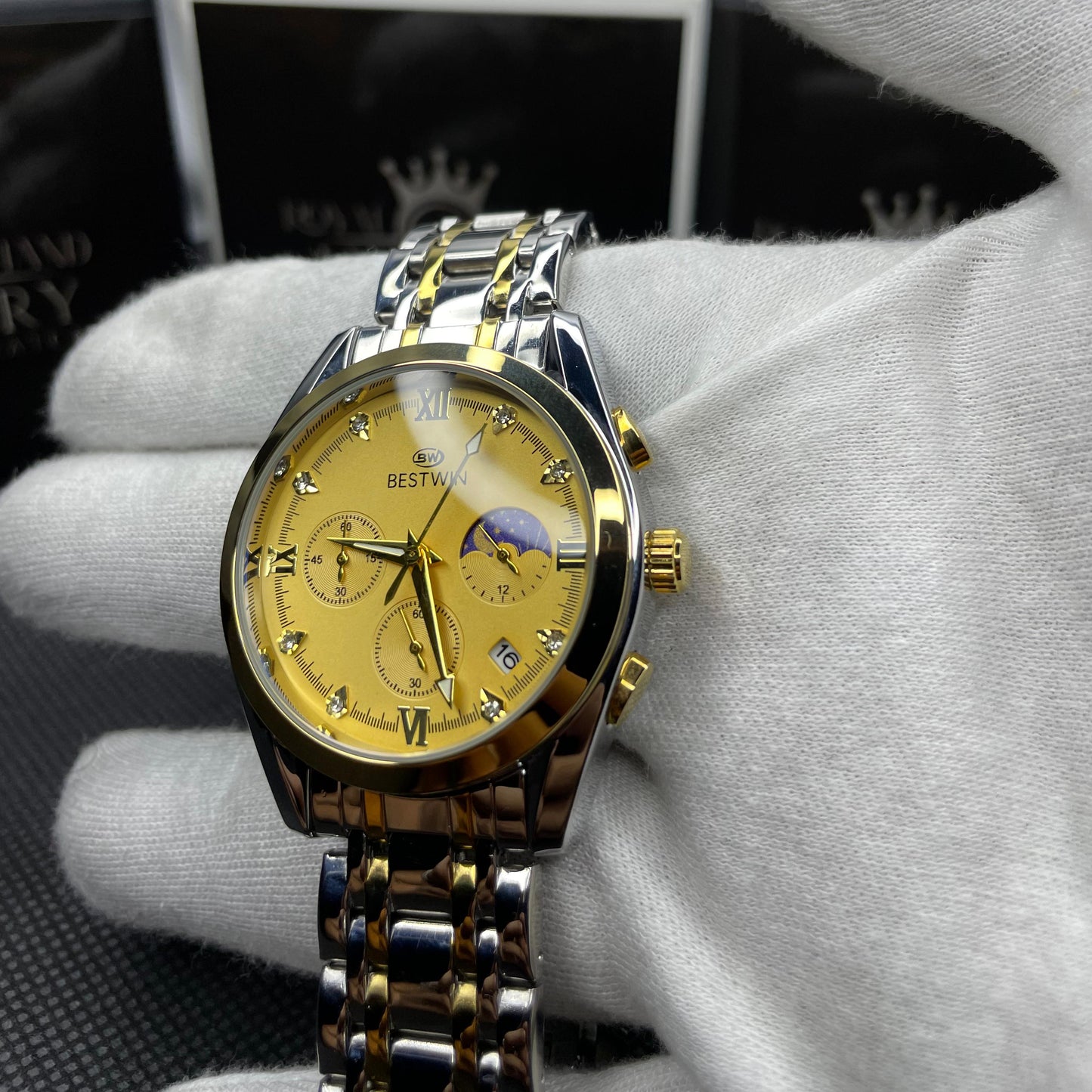 BESTWIN ChronoMaster™ – Gold Dial Premium