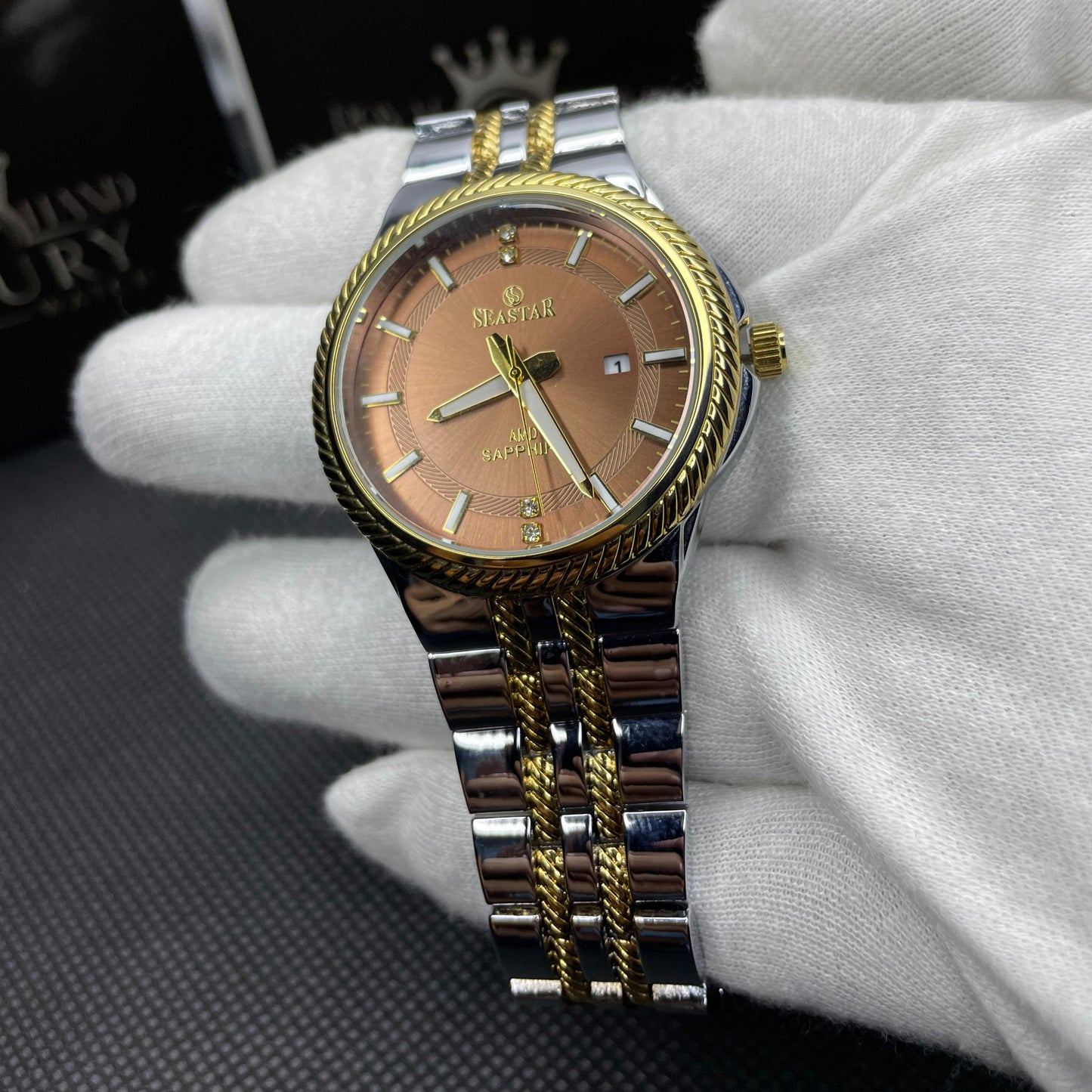 Seastar Luxe™ Silver & Gold-Tone Premium Watch