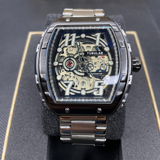 TitanGlow™ Tubular Lume Watch – Date Display & 6-Month Warranty