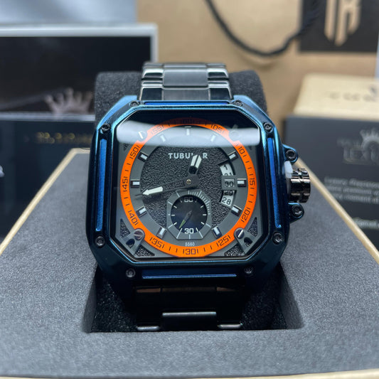 Titan (X) BLUE Tubular DS-D – Square Iconic Edition Watch