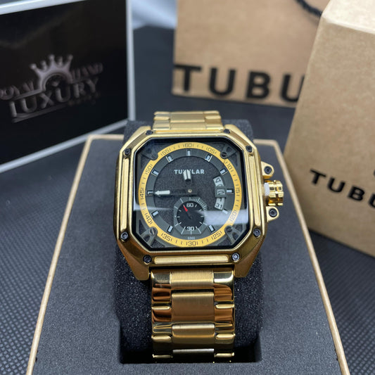 Titan (X) GOLD Tubular DS-D – Square Iconic Edition Watch